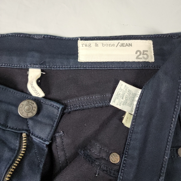 rag & bone Sky Captain Skinny Jeggings Dark Blue Size 25 (29" Inseam) - Picture 5 of 13